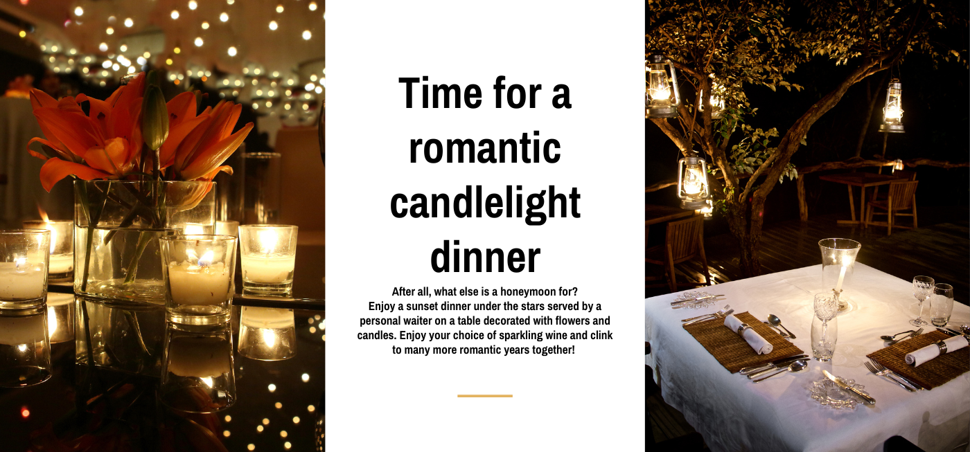 romantic candle light dinner in gulmarg