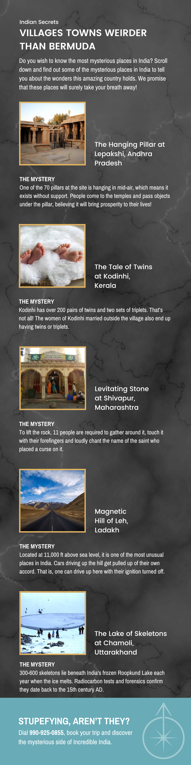 travel infographic on places more mysterious than bermuda triangle 